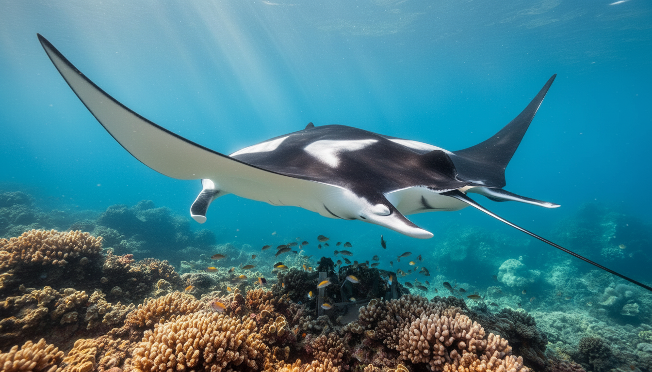 Manta Ray Cleaning Stations