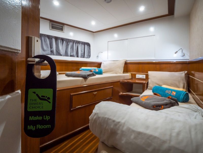 Lower deck cabins