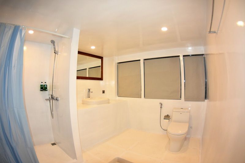 suite with a double bed