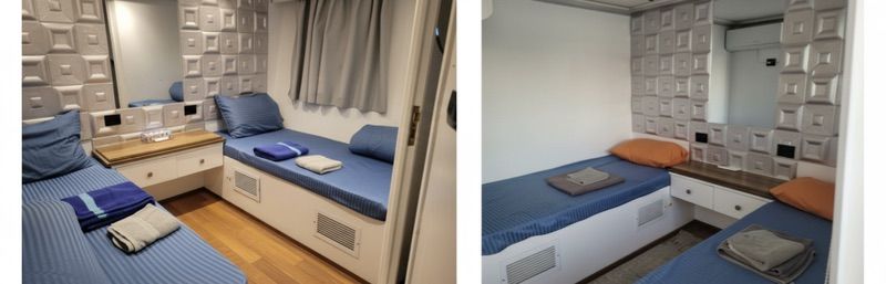 Lower deck cabin