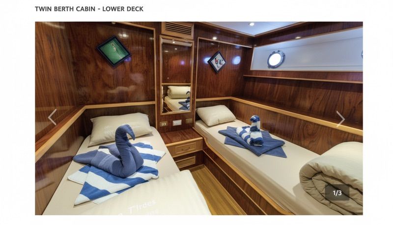 TWIN BERTH CABIN - LOWER DECK