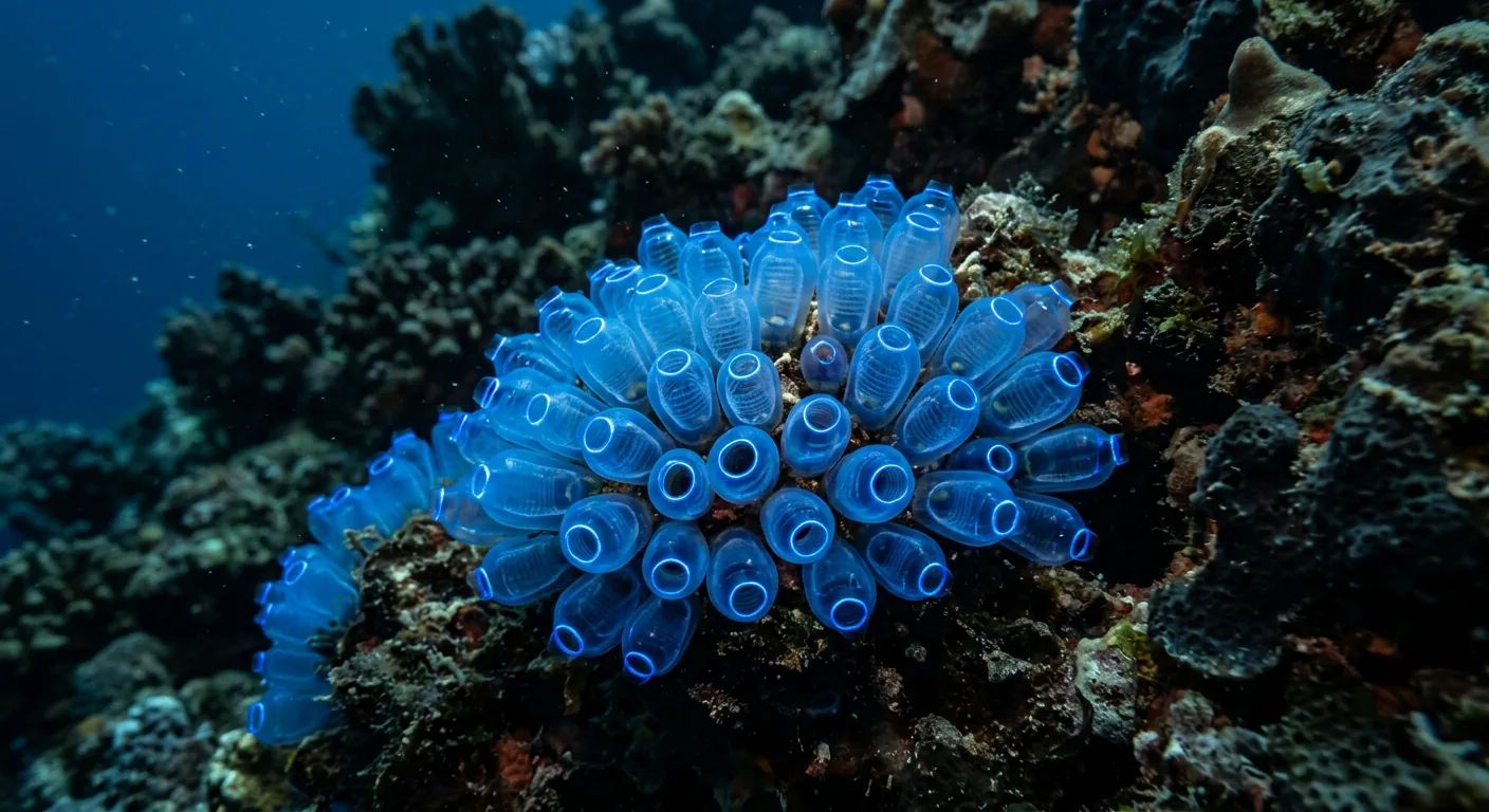 Blueberry tunicate at the dive site Toon Town