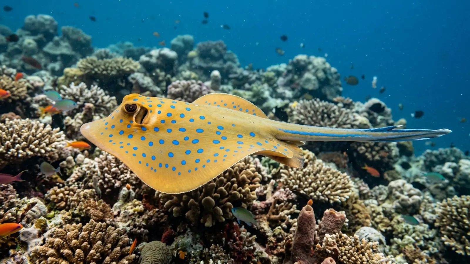 Bluespotted Ribbontail Ray at the dive site Al Wajh Bank