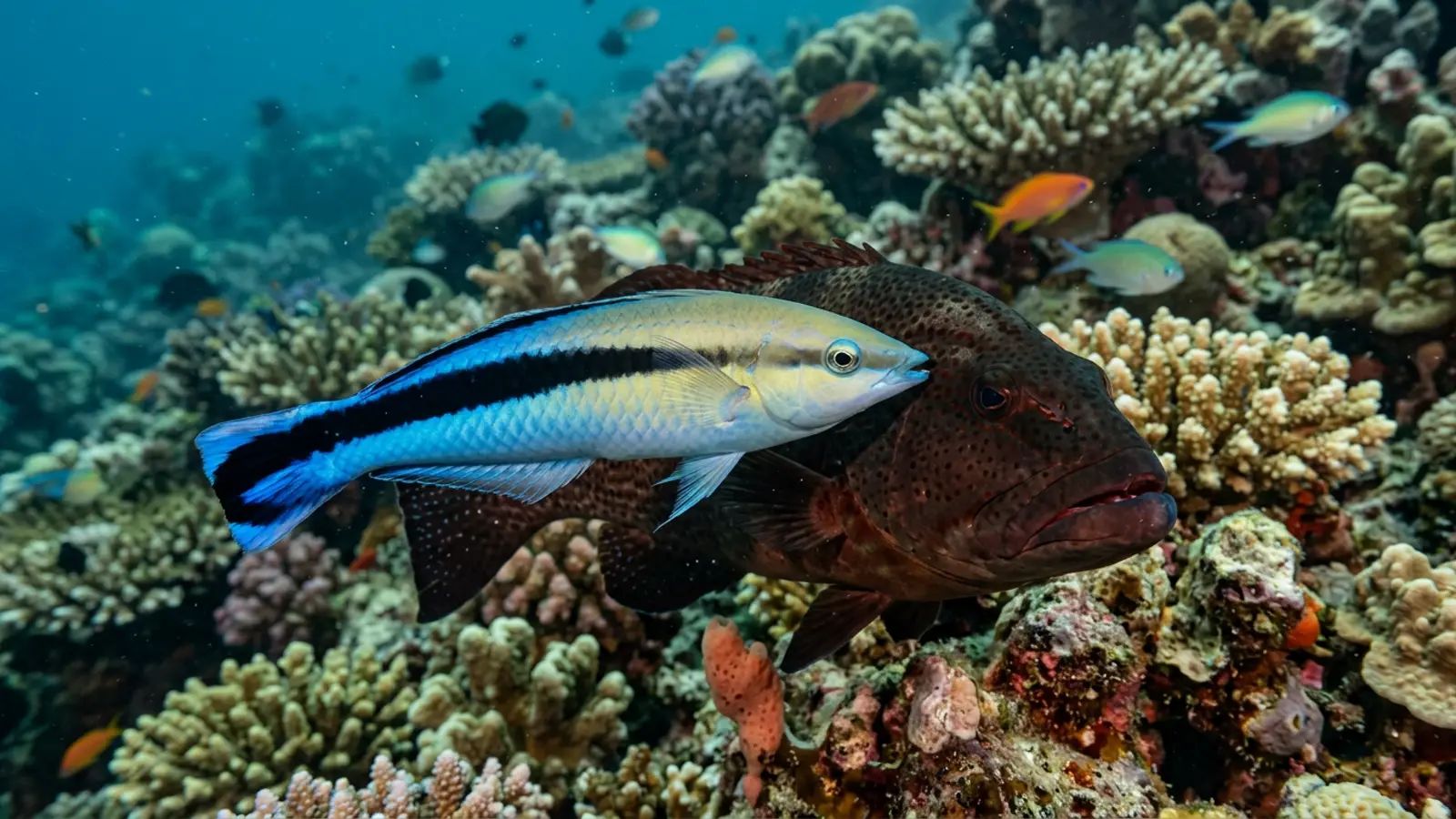 Pussereke (Labroides dimidiatus) – marint liv