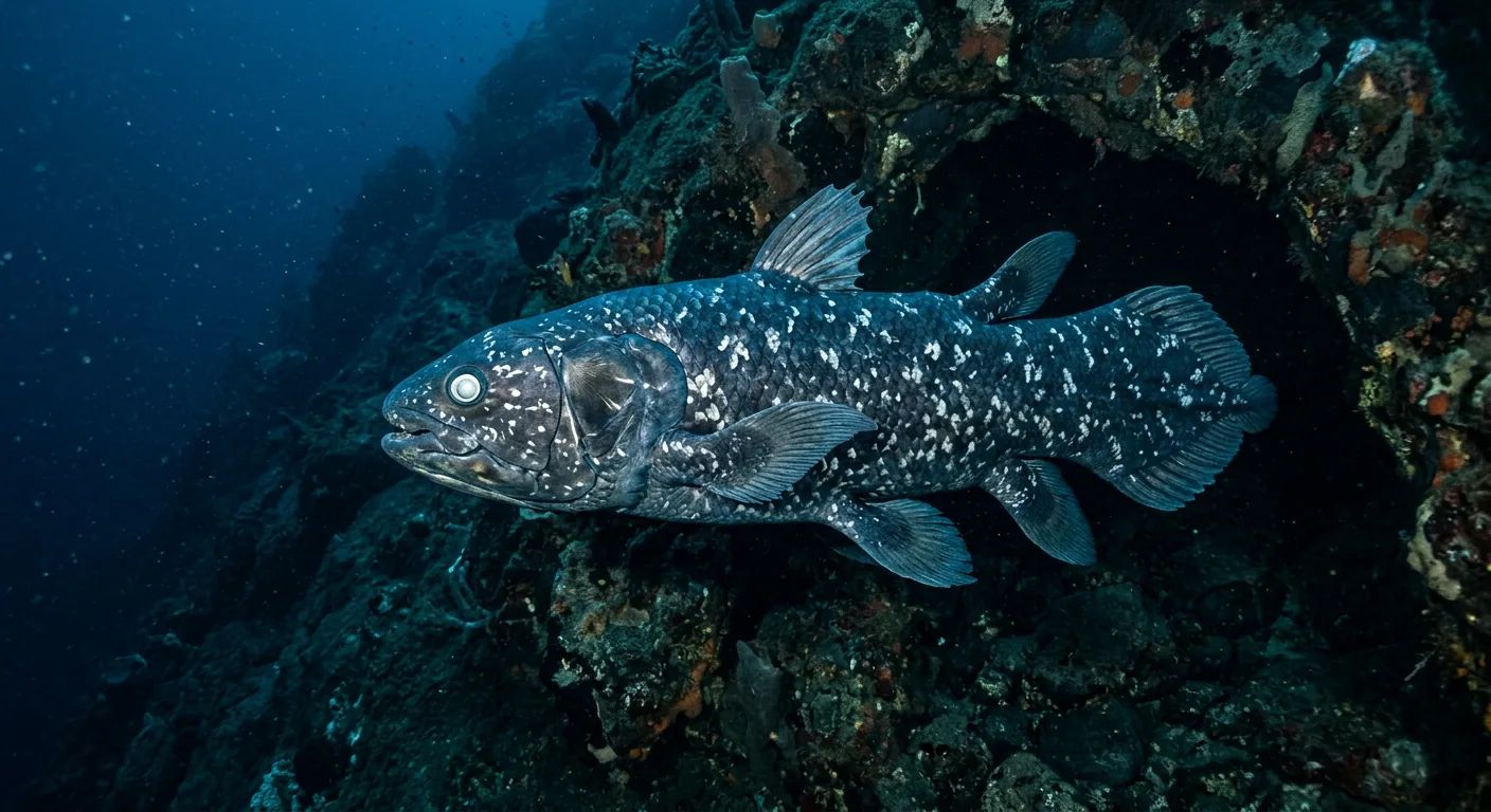 Coelacanth (Latimeria chalumnae) – marint liv