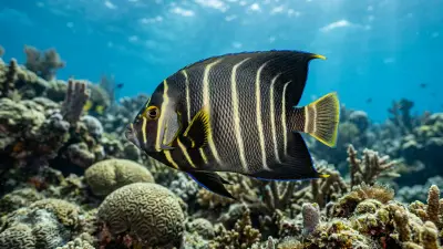 Cortez angelfish at the dive site Los Islotes
