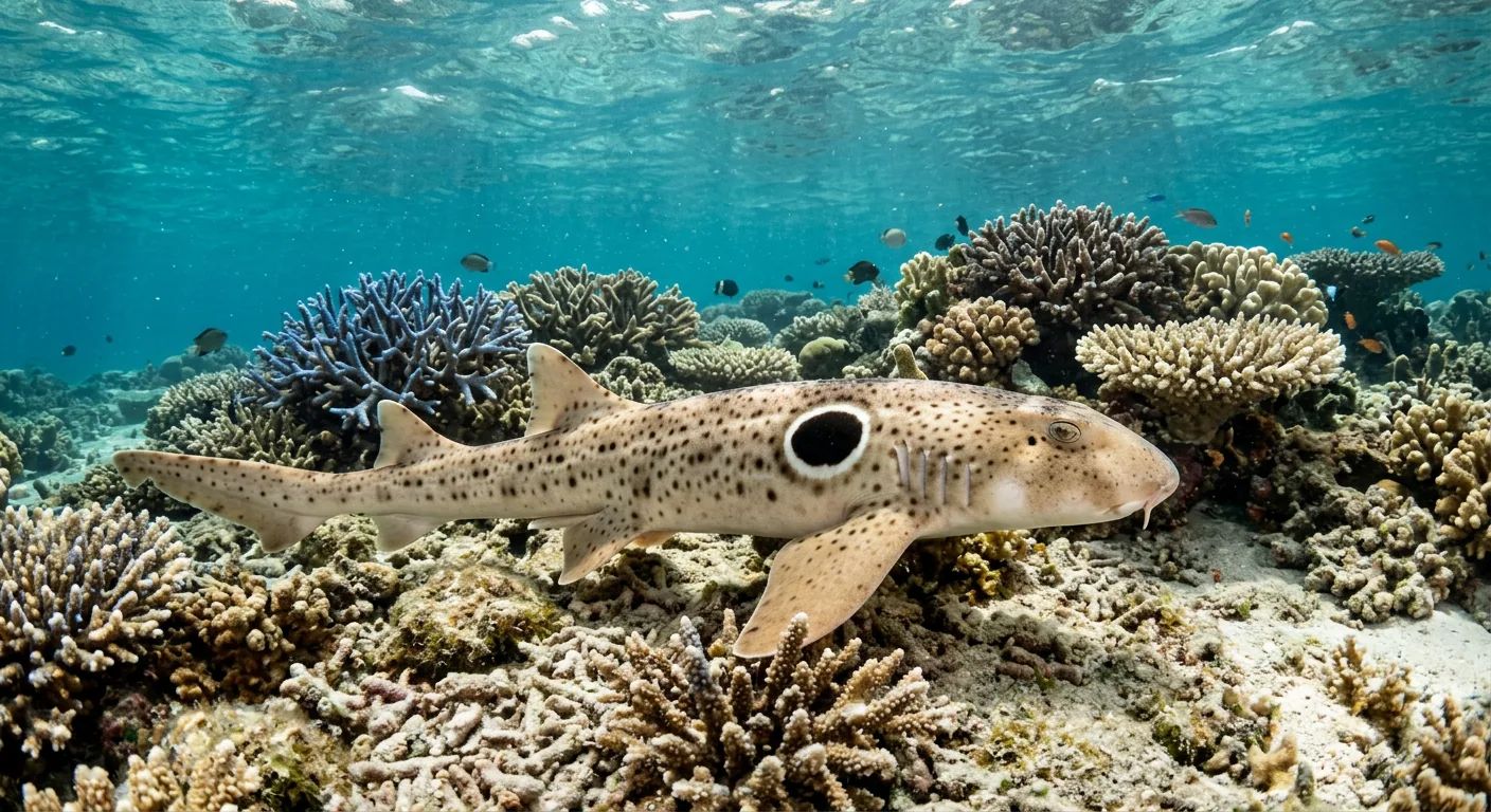 Epaulette shark at the dive site Wayag