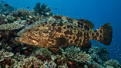Giant Grouper at the dive site Zaida