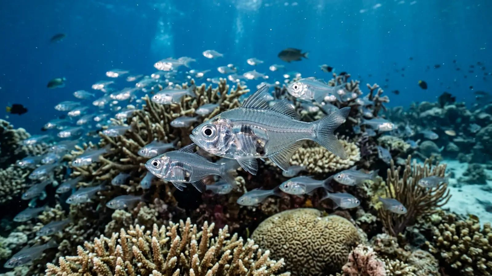 Glassfish at the dive site Moucha wrecks