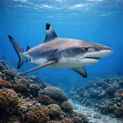 Requins de récif at the dive site Doini Island