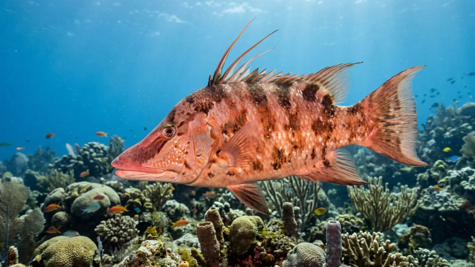 Hogfish at the dive site Great Blue Hole Andros