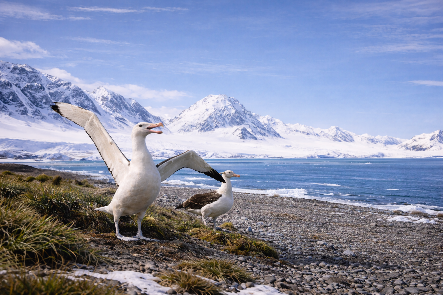 Albatros viajero at the dive site South Georgia - Grytviken