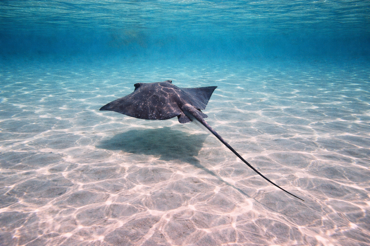 Stingray i sitt naturlige habitat — dykkerobservasjoner og beste destinasjoner