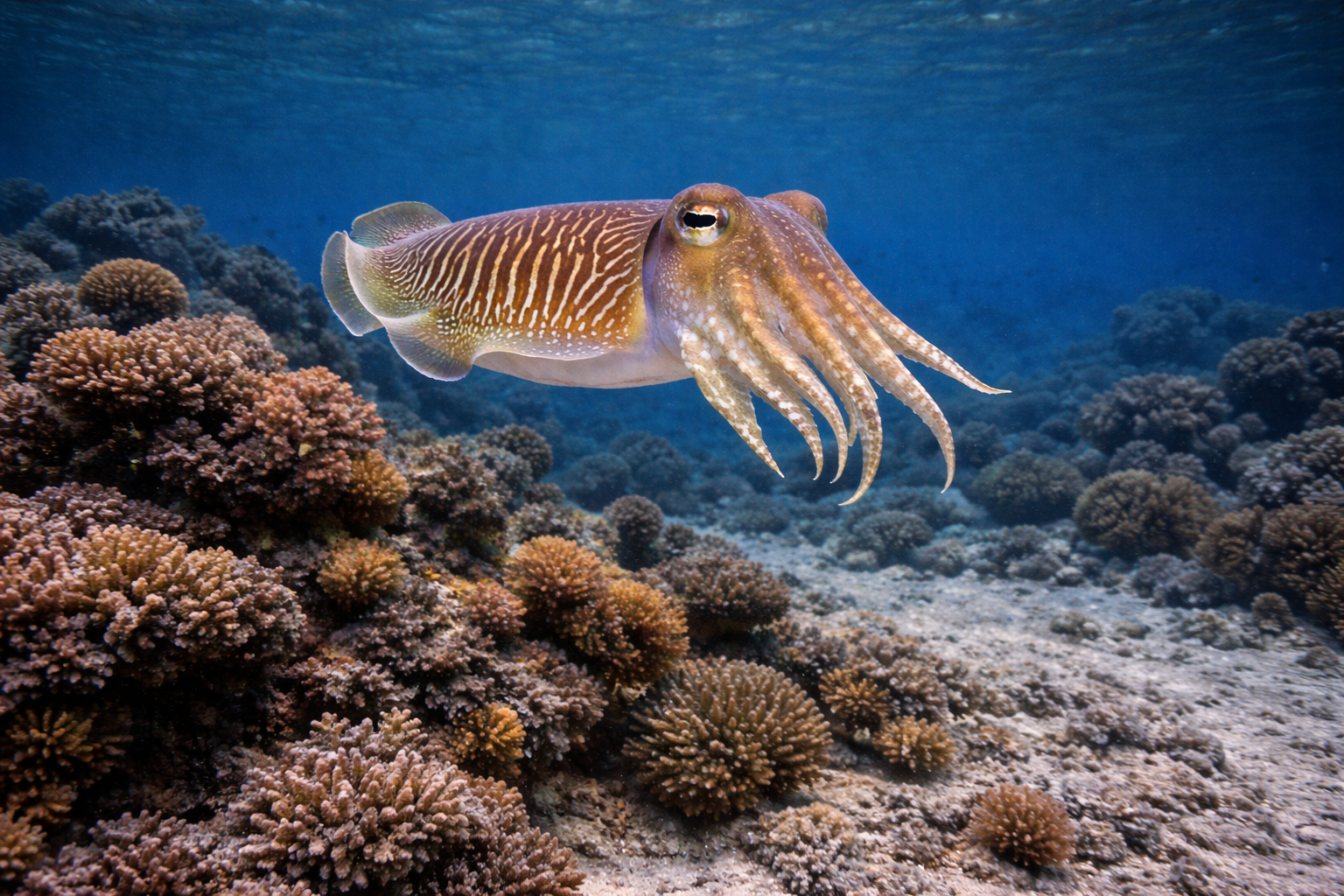 Cuttlefish at the dive site Pedra da Nau