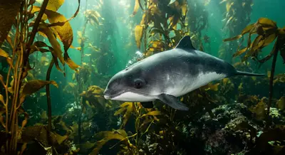 Porpoise at the dive site Conch Flats