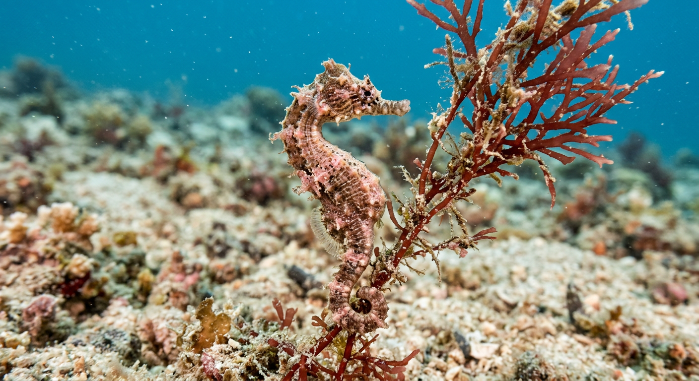 Pygmy pipehorse at the dive site The Steps