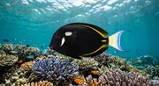 Peixe-Cirurgião-Veludo (Acanthurus nigricans) – vida marinha