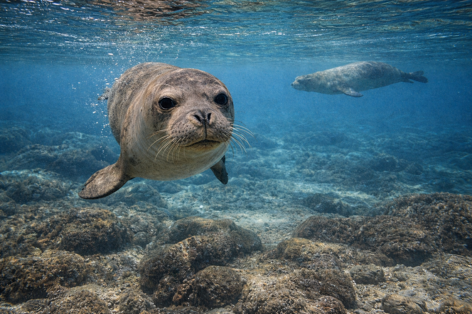 Mittelmeer-Mönchsrobbe (Monachus monachus) – Meeresbewohner