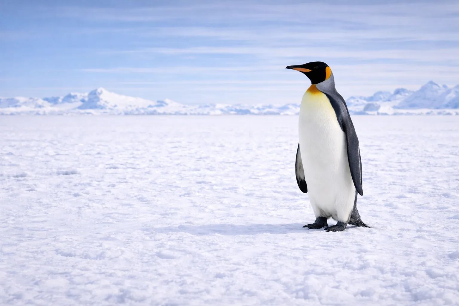 Penguins at the dive site Point Wild