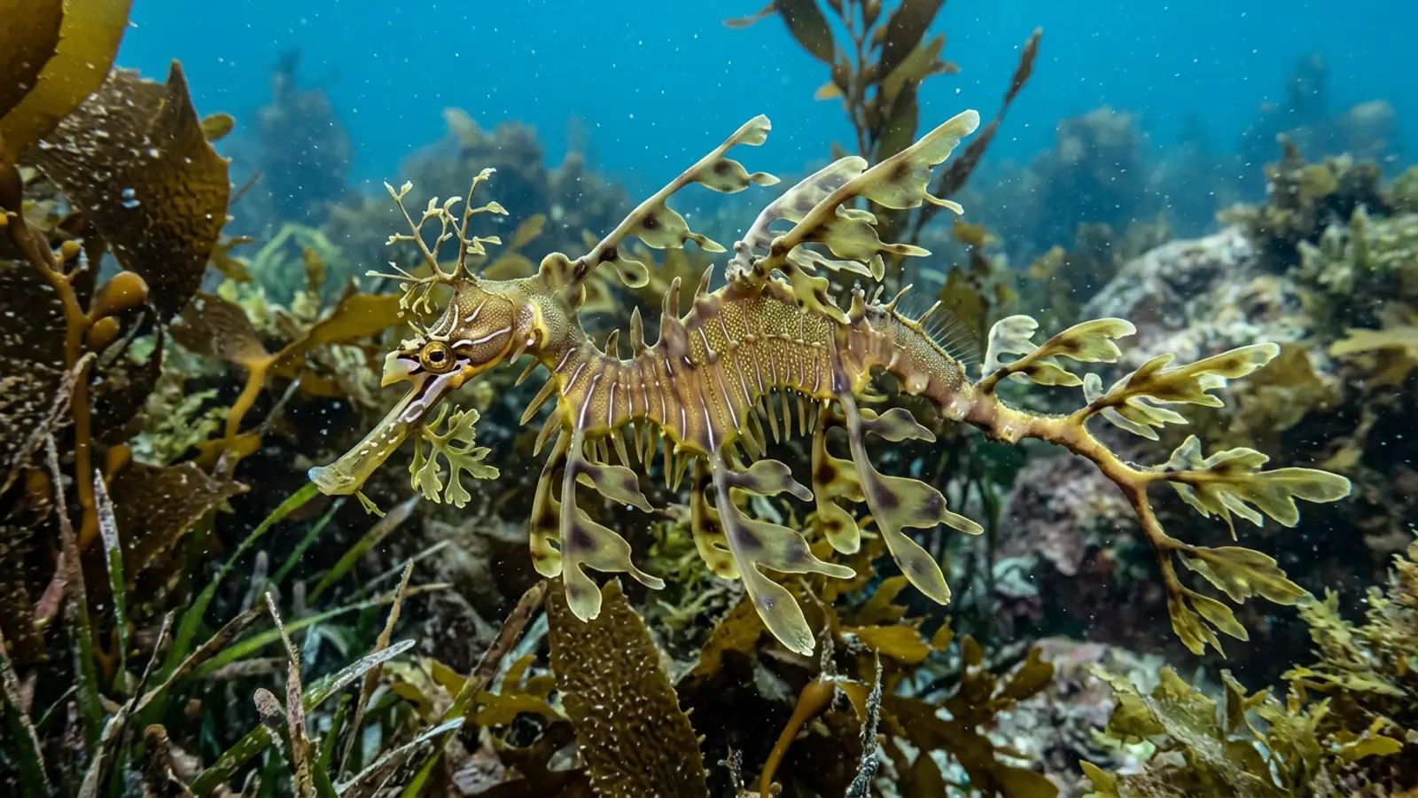 Leafy Seadragon at the dive site Edithburgh Jetty