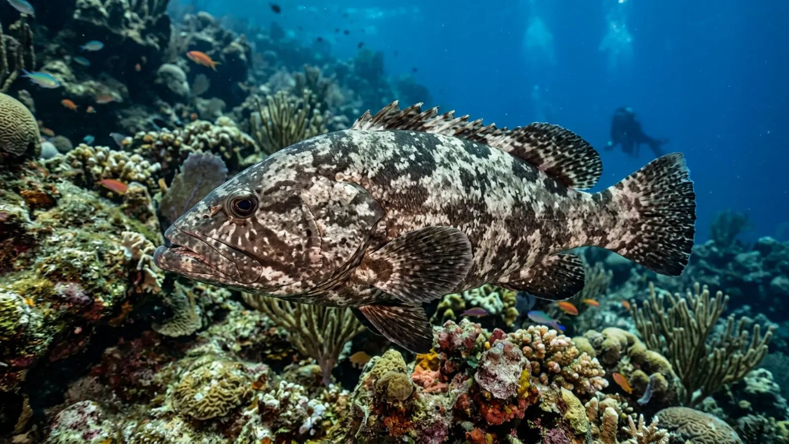 Marbled Grouper in its natural habitat — diving encounters and best destinations