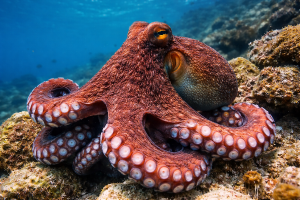 Осьминог (Octopus vulgaris) – морская жизнь