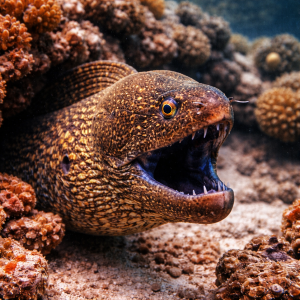 Мурена (Gymnothorax funebris) – морская жизнь