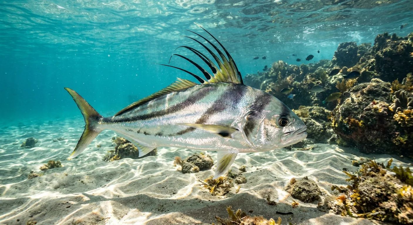 Roosterfish at the dive site U1277