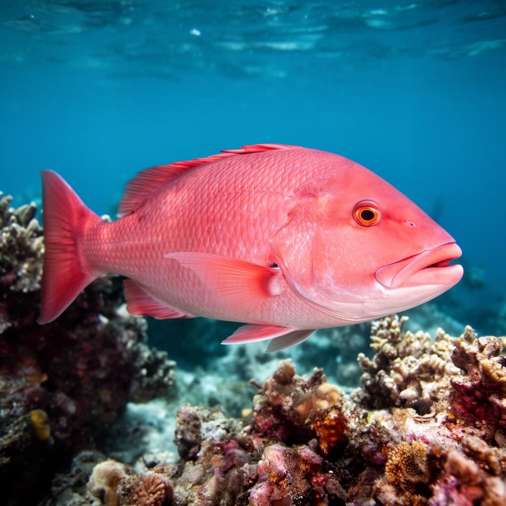 Snapper at the dive site Blue Corner
