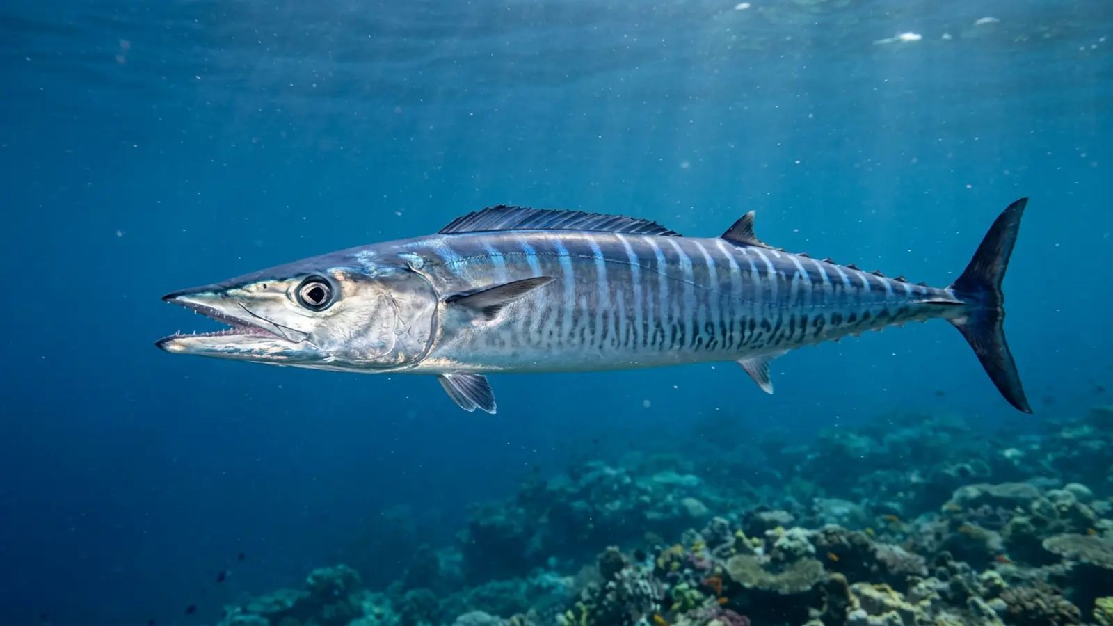 Wahoo at the dive site Blue Corner