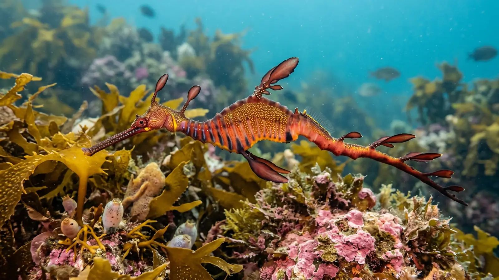 Weedy Seadragon at the dive site Edithburgh Jetty