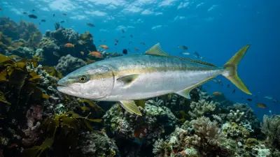 Kingfish at the dive site Gravel Loader