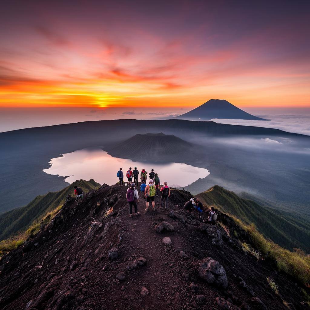 Trekking na wschód słońca na Mount Batur