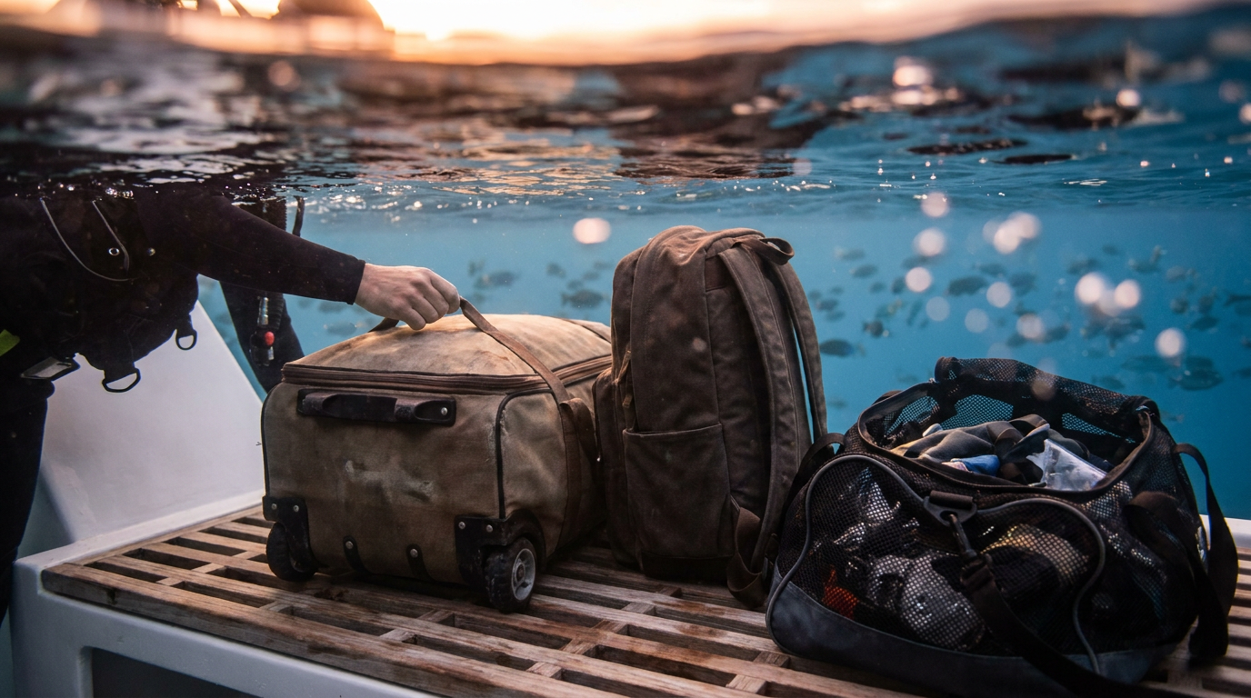 Dive Bags for Liveaboards: Roller, Backpack, or Mesh?